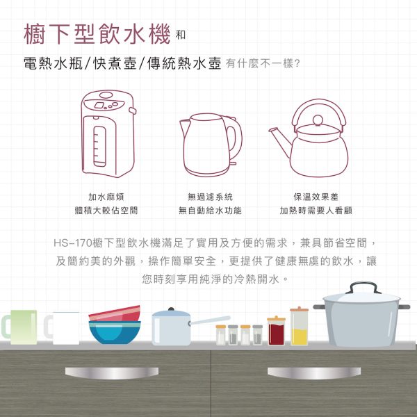 HS-170廚下型冷熱飲水機