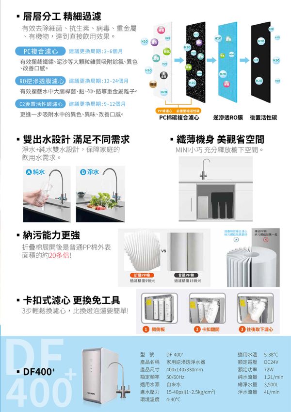 DF-400直輸RO淨水器